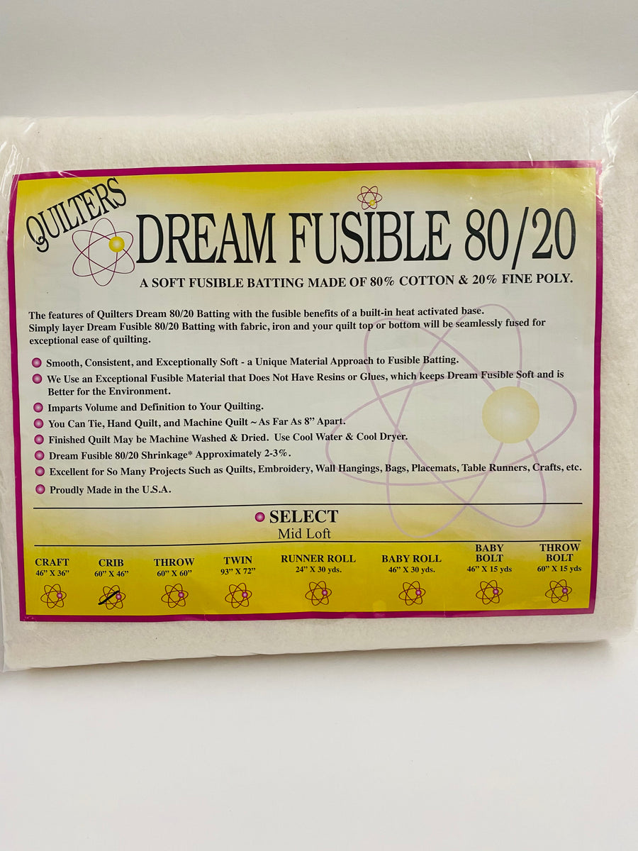 Quilters Dream Fusible 80/20 Batting Crib 46x60in – Hearthside Quilts
